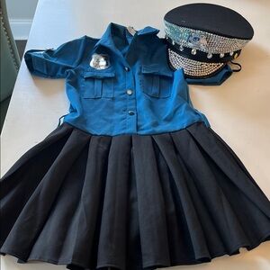 Kids Police Officer Costume - Blue and Black